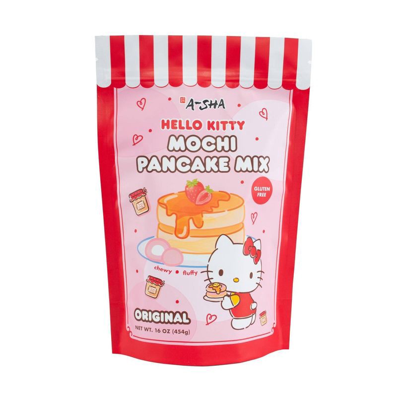 slide 1 of 5, A-Sha Foods USA A-Sha x Hello Kitty Mochi Pancake Mix Original - 16oz, 16 oz