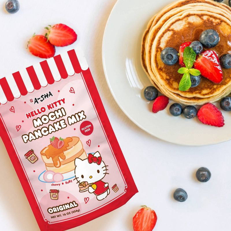slide 7 of 7, A-Sha Foods USA A-Sha x Hello Kitty Mochi Pancake Mix Original - 16oz, 16 oz