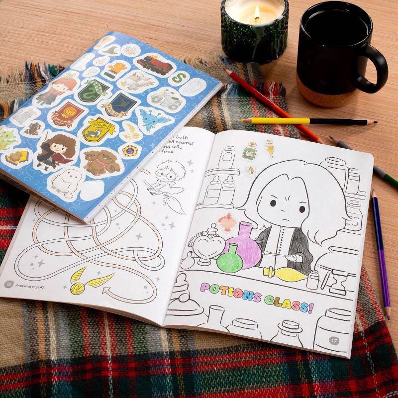 slide 5 of 6, Studio Fun Wizarding World: Adventures in the Castle - (Color & Activity with Colored Pencils) by Delaney Foerster (Paperback), 1 ct