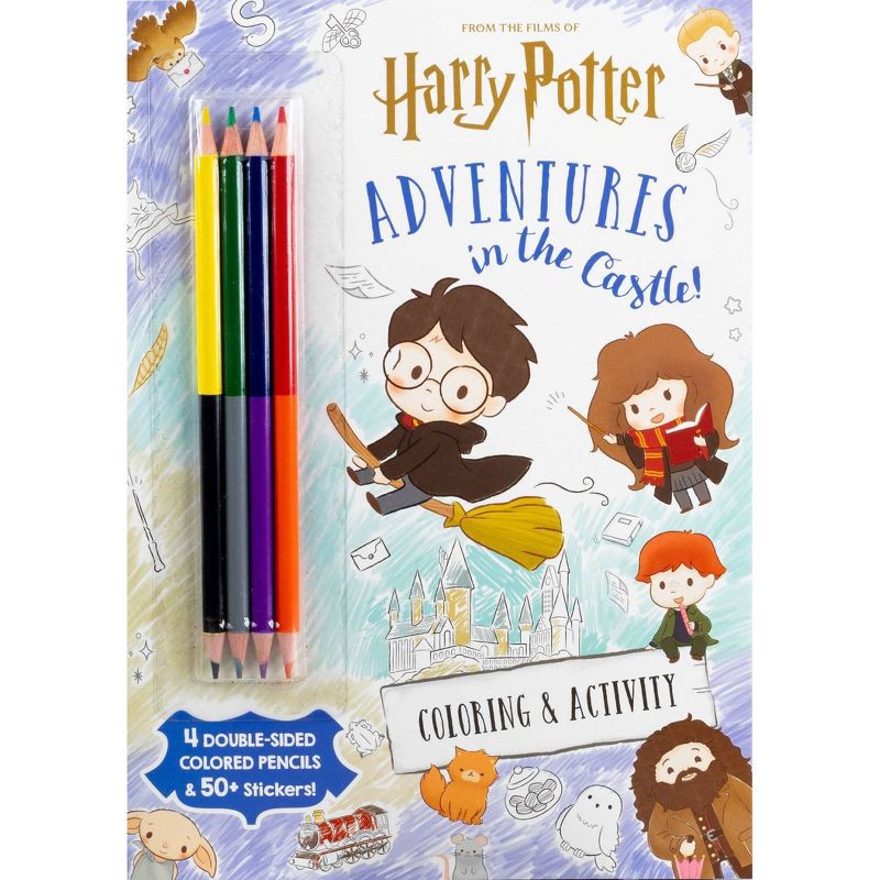 slide 1 of 6, Studio Fun Wizarding World: Adventures in the Castle - (Color & Activity with Colored Pencils) by Delaney Foerster (Paperback), 1 ct
