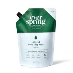 Liquid Hand Soap Refill - Free and Clear - 34 fl oz - Everspring™