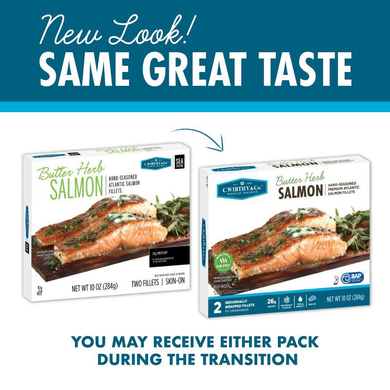 slide 6 of 6, C. Wirthy & Co. Butter & Herb Salmon - Frozen - 10oz, 10 oz