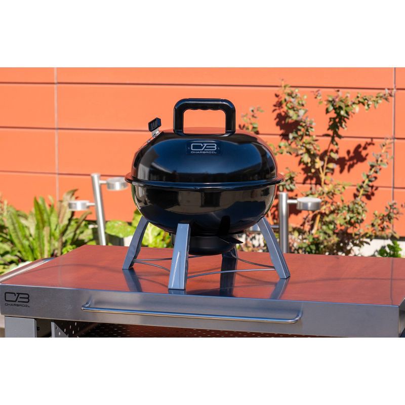 slide 4 of 5, Char-Broil 15" Portable Kettle Charcoal Grill 25309100 Black, 1 ct