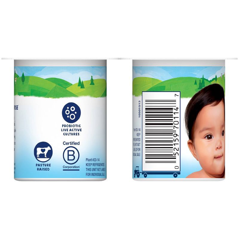 slide 5 of 9, Stonyfield Organic YoBaby Whole Milk Baby Yogurt Cups Banana and Strawberry - 24oz/6ct, 6 ct; 24 oz