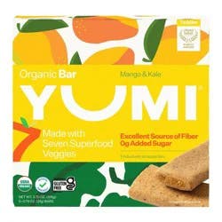 YUMI Organic Bars Mango & Kale Baby Food - 5ct/3.7oz