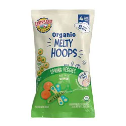 Earth's Best Organic Melty Hoops Baby & Toddler Snacks - Spring Veggies - 1.28oz - 4ct