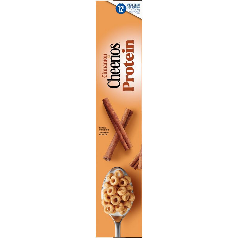 slide 6 of 8, Cheerios Protein Gluten Free Cinnamon Breakfast Cereal - 15oz, 15 oz