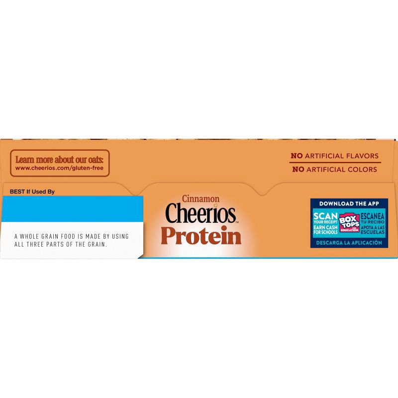 slide 7 of 8, Cheerios Protein Gluten Free Cinnamon Breakfast Cereal - 15oz, 15 oz