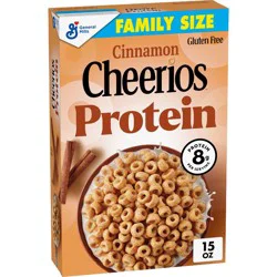 Cheerios Protein Gluten Free Cinnamon Breakfast Cereal - 15oz