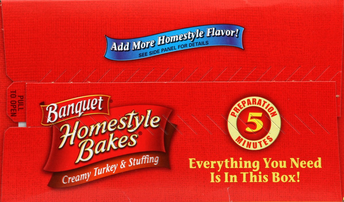 slide 2 of 4, Banquet Homestyle Bakes Creamy Turkey & Stuffing, 1 ct