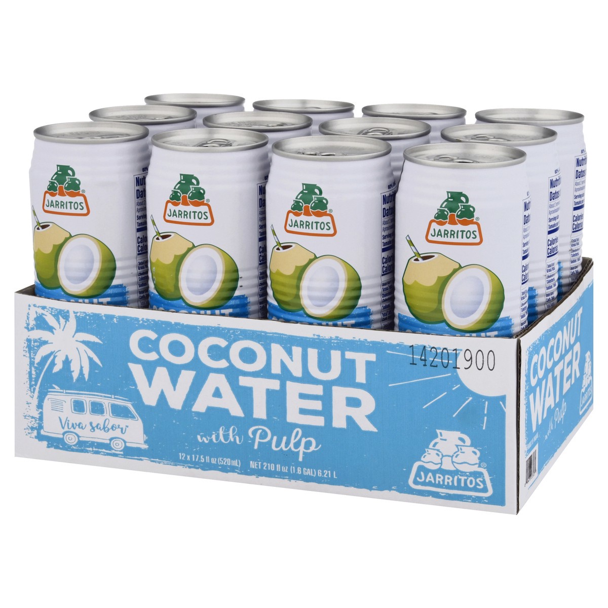 slide 3 of 4, Jarritos Coconut Water with Pulp 12 ea, 12 ct
