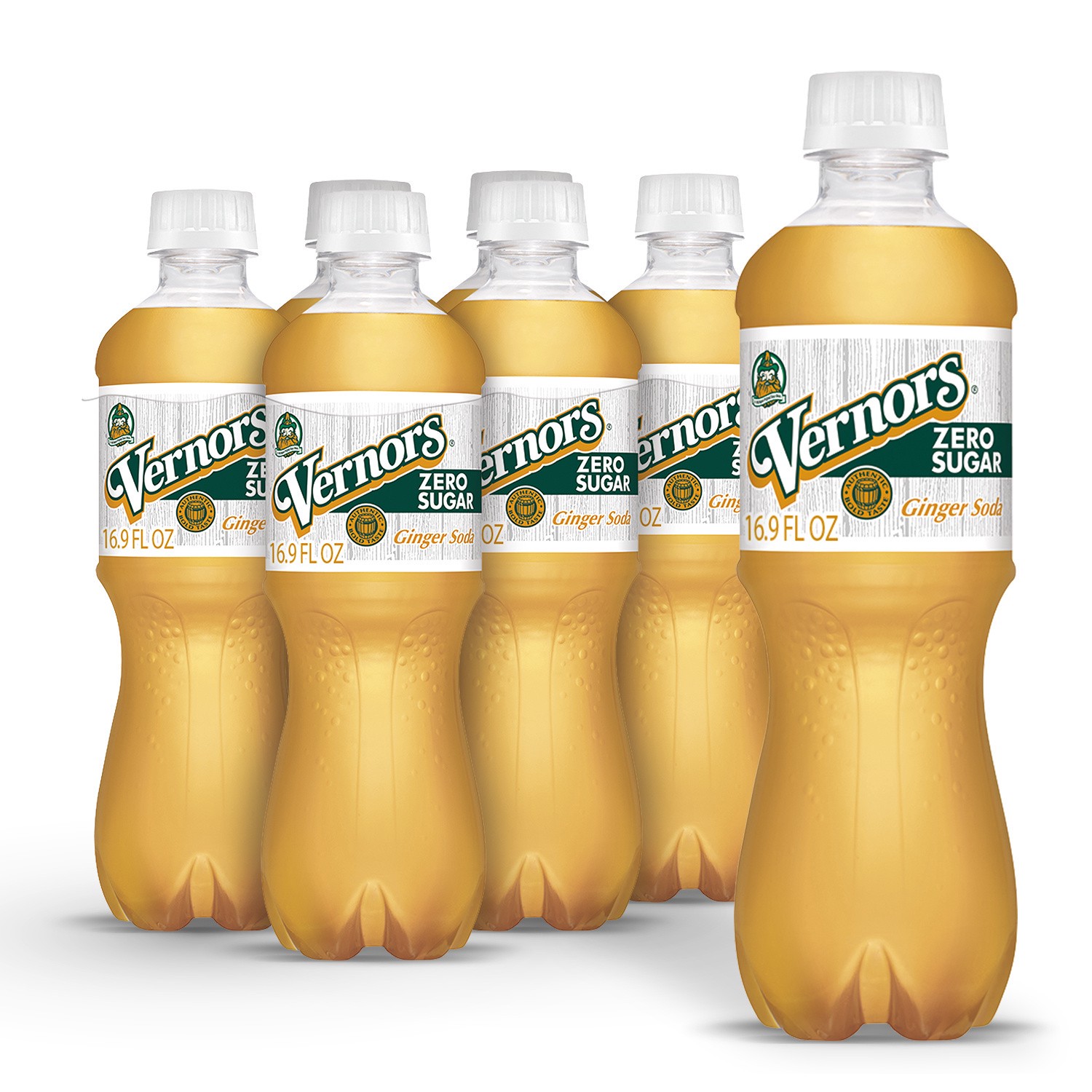 slide 1 of 21, Vernors Zero Sugar Ginger Soda, 6 ct; 1/2 liter