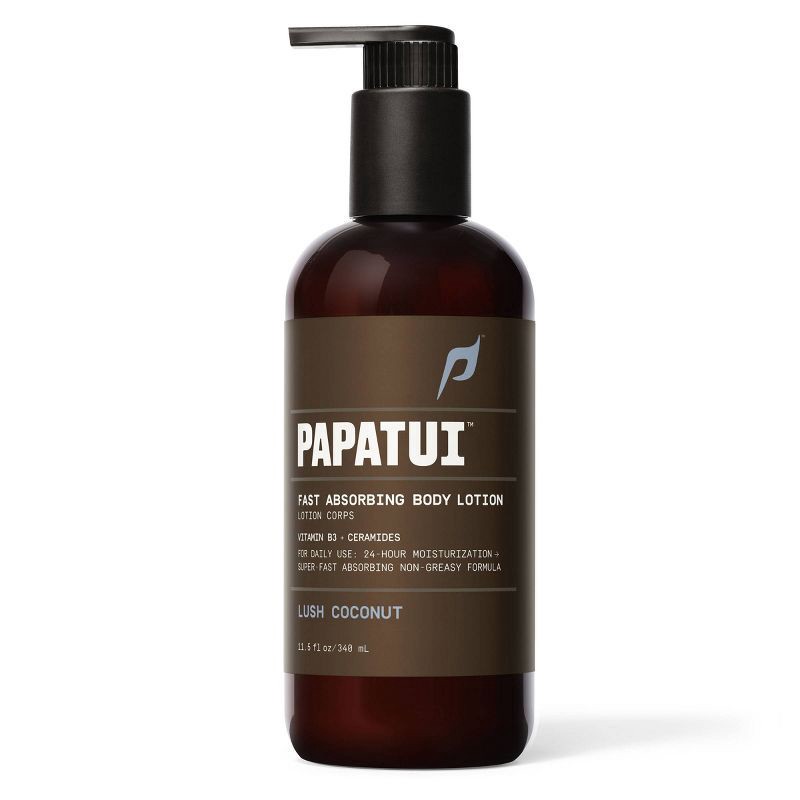 slide 2 of 10, Papatui Papatui Men's Body Lotion Fast Absorbing - Lush Coconut - Non-Greasy Formula - Paraben-Free - 11.5oz, 11.5 oz