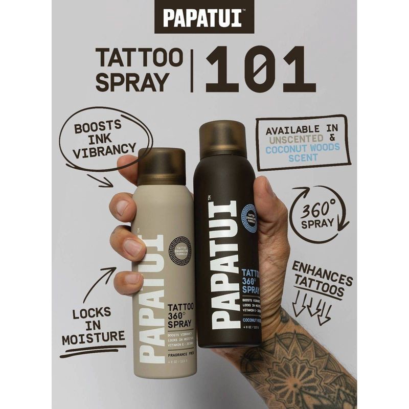slide 10 of 10, Papatui Paraben-Free Protect and Brighten Vitamin E Tattoo Spray - Unscented - 4oz, 4 oz
