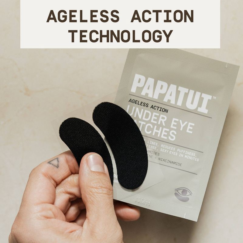 slide 6 of 10, Papatui Men's Paraben-Free Niacinamide, Hyaluronic Acid and Caffeine Under Eye Patches - Unscented - 6 ct, 6 ct