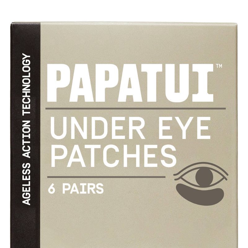 slide 1 of 10, Papatui Men's Paraben-Free Niacinamide, Hyaluronic Acid and Caffeine Under Eye Patches - Unscented - 6 ct, 6 ct