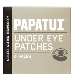 Papatui Men's Paraben-Free Niacinamide, Hyaluronic Acid and Caffeine Under Eye Patches - Unscented - 6 Pairs