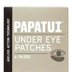 Papatui Men's Paraben-Free Niacinamide, Hyaluronic Acid and Caffeine Under Eye Patches - Unscented - 6 Pairs