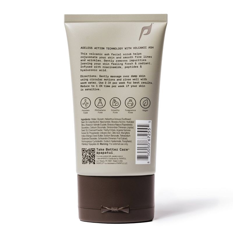 slide 9 of 9, Papatui Paraben-Free Men's Ageless Action Niacinamide and Hyaluronic Acid Face Exfoliating Scrub - Unscented - 4oz, 4 oz