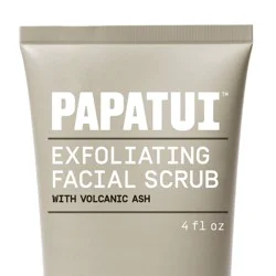 Papatui Paraben-Free Men's Ageless Action Niacinamide and Hyaluronic Acid Face Exfoliating Scrub - Unscented - 4oz