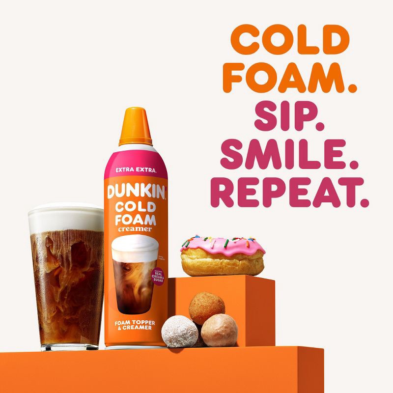 slide 8 of 14, Dunkin' Donuts Coffee Creamer Cold Foam Extra Extra Creamer - 14oz, 14 oz