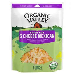Organic Valley 3 Cheese Mexican Thick Shredded Cheese - 6oz