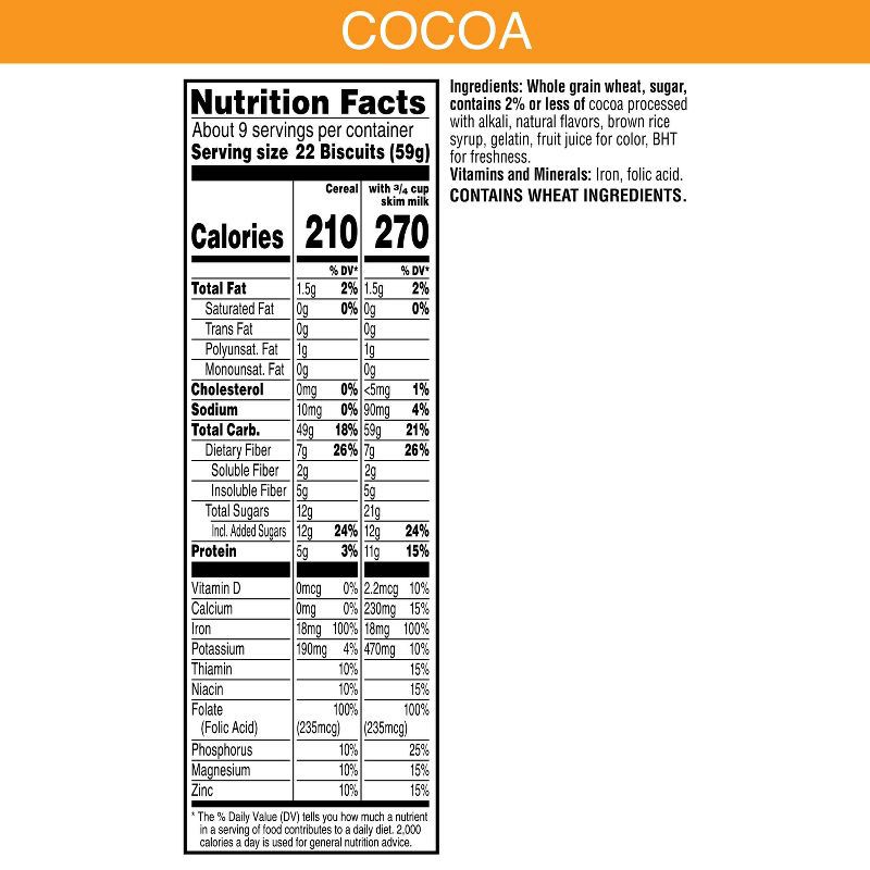 slide 5 of 11, Frosted Mini-Wheats Kellogg's Frosted Mini Wheats Cocoa Breakfast Cereal - 20oz, 20 oz