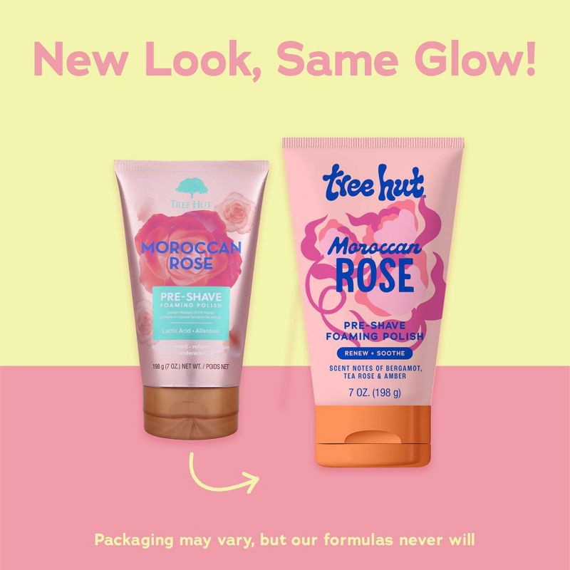 slide 2 of 9, Tree Hut Moroccan Rose Pre-Shave Foaming Polish - 7oz, 7 oz