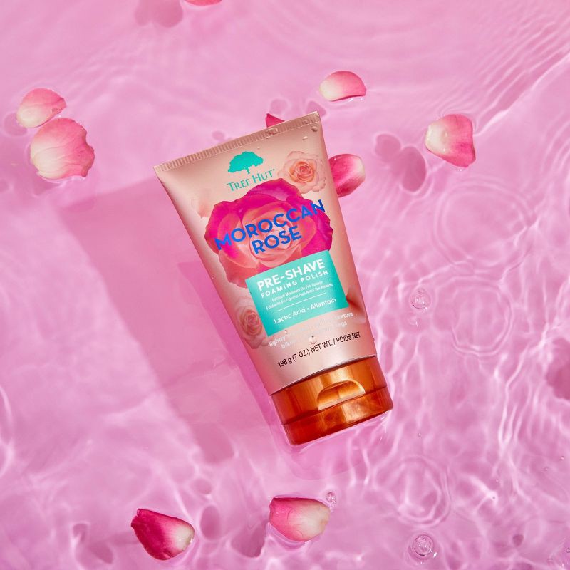 slide 8 of 9, Tree Hut Moroccan Rose Pre-Shave Foaming Polish - 7oz, 7 oz