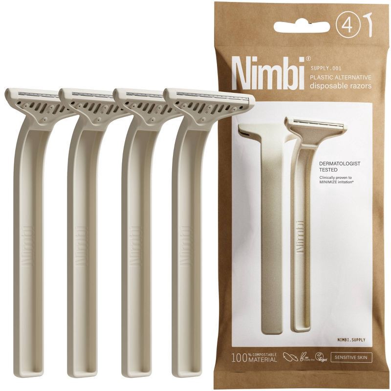 slide 3 of 15, Nimbi Disposable Razor - Clay - 4ct, 4 ct