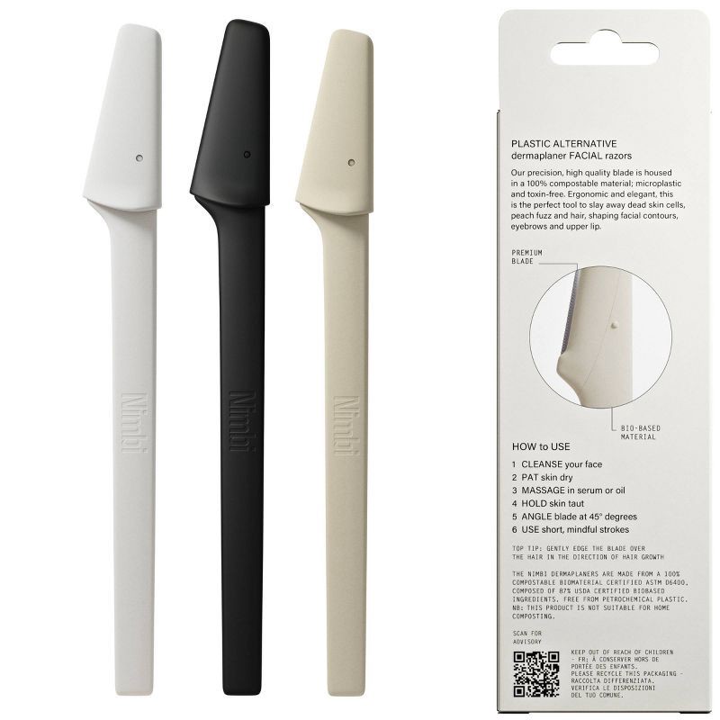 slide 2 of 9, Nimbi Dermaplaner Razor - 3ct, 3 ct