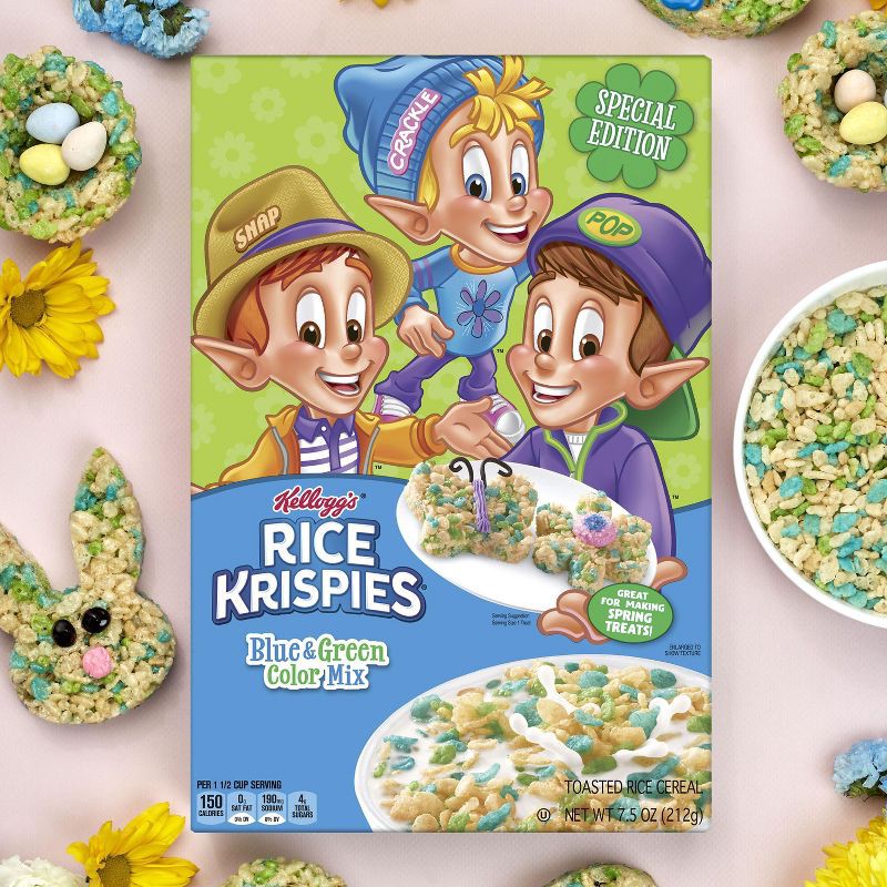 slide 2 of 10, Kellogg's Rice Krispies Spring Breakfast Cereal - 12.3oz, 12.3 oz