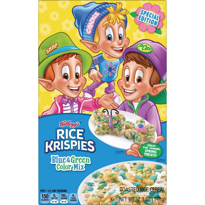 slide 3 of 10, Kellogg's Rice Krispies Spring Breakfast Cereal - 12.3oz, 12.3 oz