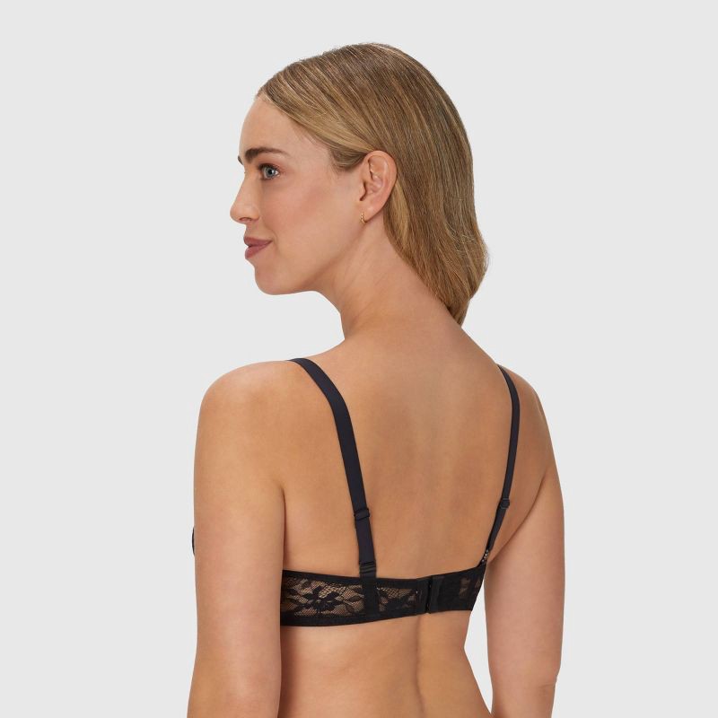 slide 3 of 5, Maidenform Women's Perfect Fit Custom Lift Underwire Bra MBT846 - Black 34A: Nylon Spandex Knit, Adjustable Strap, 1 ct