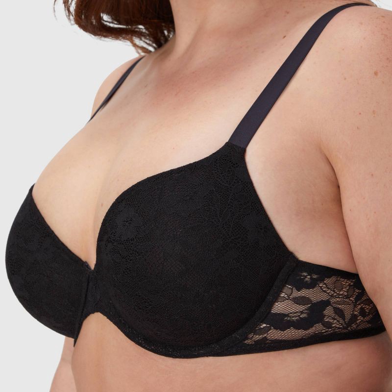 slide 5 of 5, Maidenform Women's Perfect Fit Custom Lift Underwire Bra MBT846 - Black 40C: Nylon Spandex Blend, Adjustable Straps, 1 ct