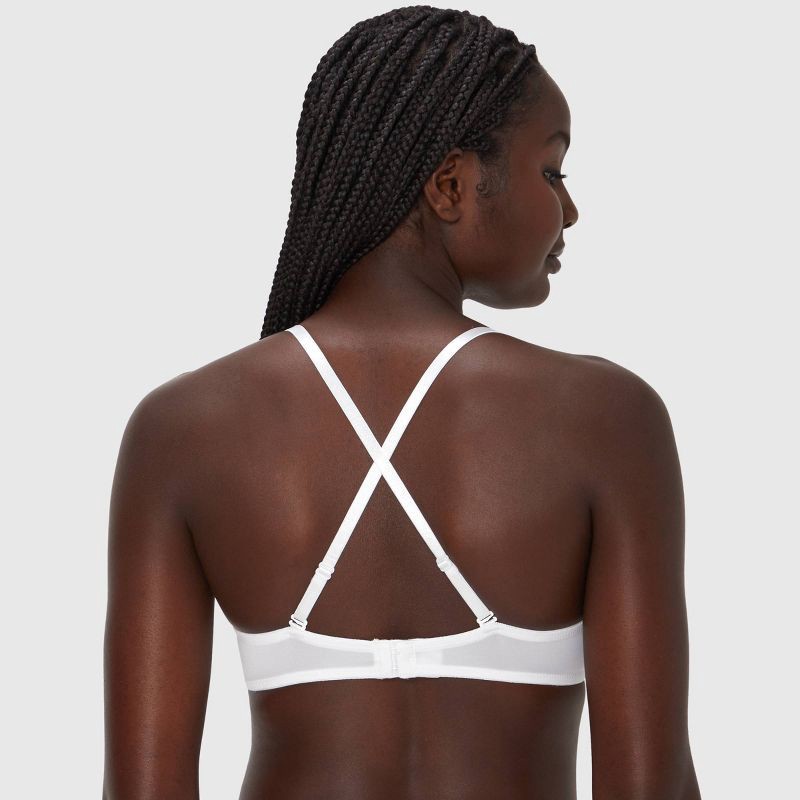 slide 4 of 10, Maidenform Women's 2pk Modern Demi Underwire T-Shirt Bra MBT841 - White/Almond 34D: Underwire, Adjustable Straps, Medium Coverage, 2 ct