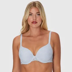 Maidenform Women's Perfect Fit Custom Lift Underwire Bra MBT846 - Salty Pepper Gray 34B: Light Lift, Adjustable Straps, Knit Fabric