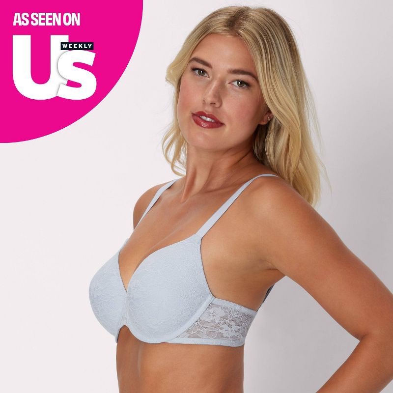 slide 2 of 6, Maidenform Women's Perfect Fit Custom Lift Underwire Bra MBT846 - Salty Pepper Gray 34D, 1 ct