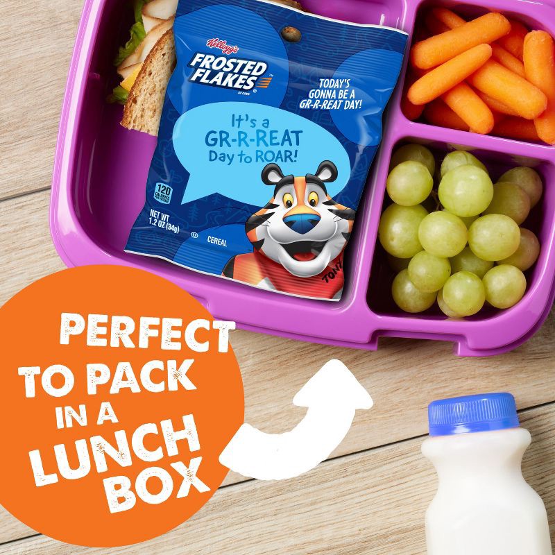 slide 3 of 12, Kellogg's Frosted Flakes Go Packs Breakfast Cereal - 12oz/10ct, 10 ct; 12 oz