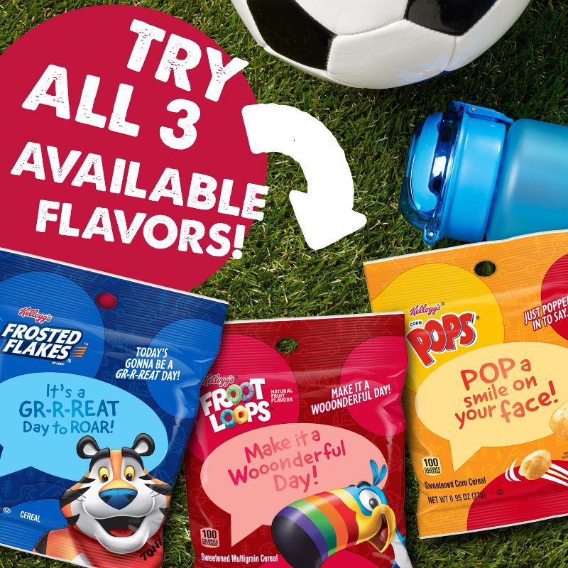 slide 4 of 12, Kellogg's Frosted Flakes Go Packs Breakfast Cereal - 12oz/10ct, 10 ct; 12 oz