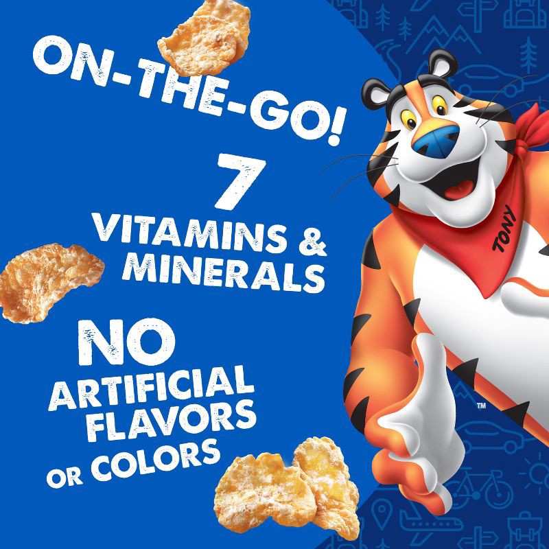 slide 5 of 12, Kellogg's Frosted Flakes Go Packs Breakfast Cereal - 12oz/10ct, 10 ct; 12 oz
