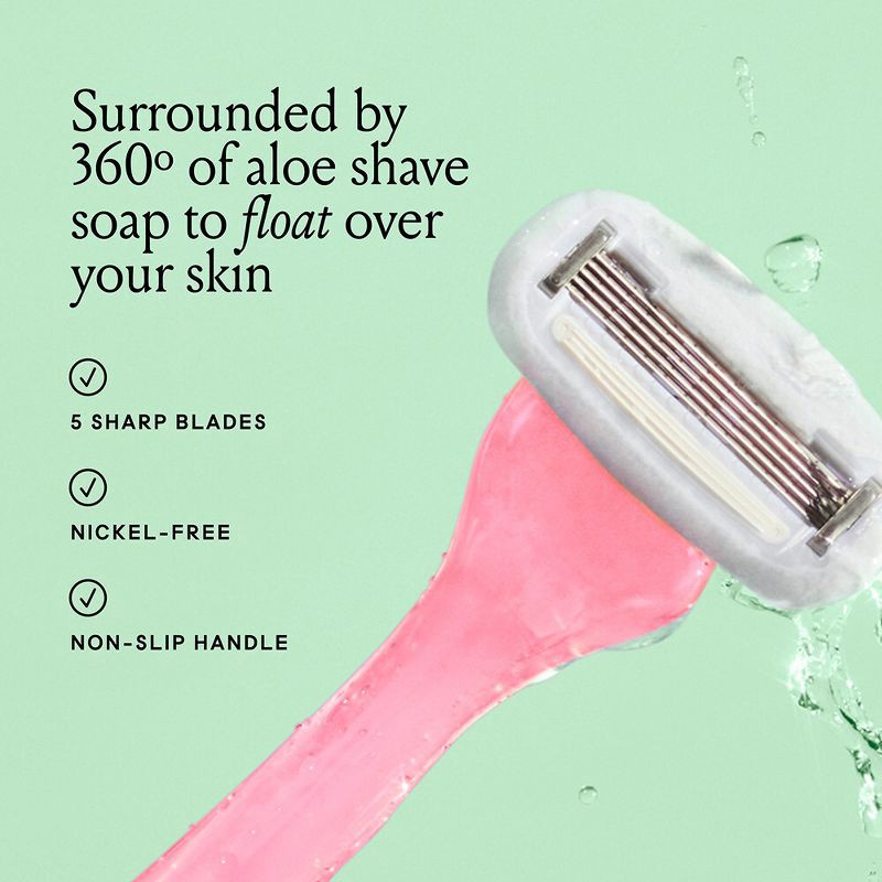 slide 5 of 11, Billie Handle with Magnetic Holder Women 5 Blade Refills Reusable Razor, 1 ct