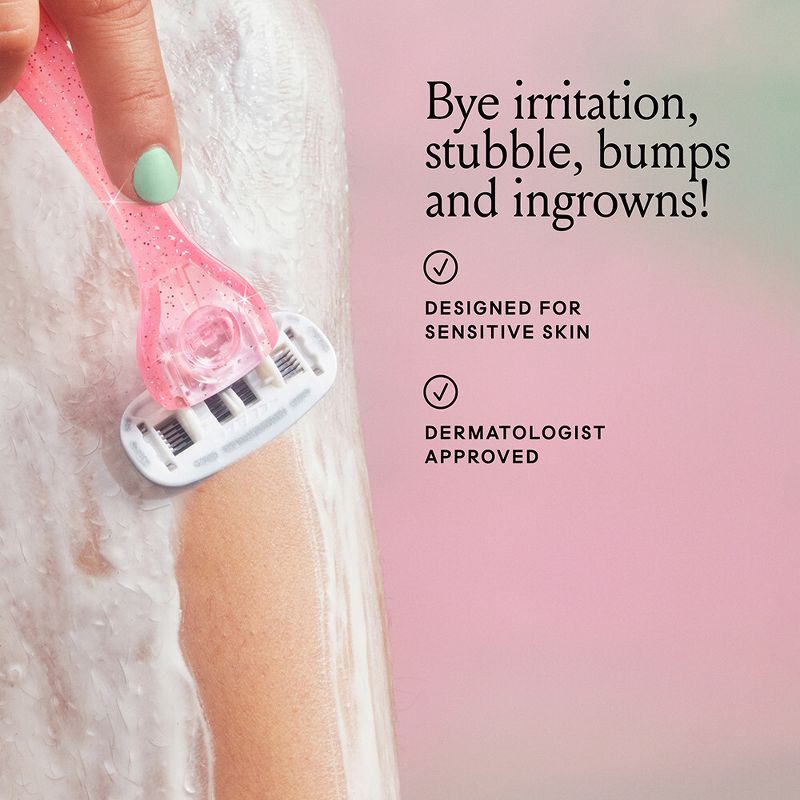 slide 6 of 11, Billie Handle with Magnetic Holder Women 5 Blade Refills Reusable Razor, 1 ct