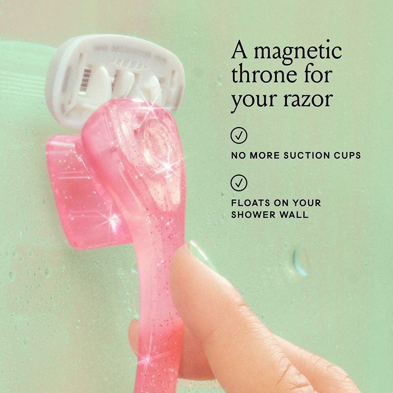 slide 8 of 11, Billie Handle with Magnetic Holder Women 5 Blade Refills Reusable Razor, 1 ct