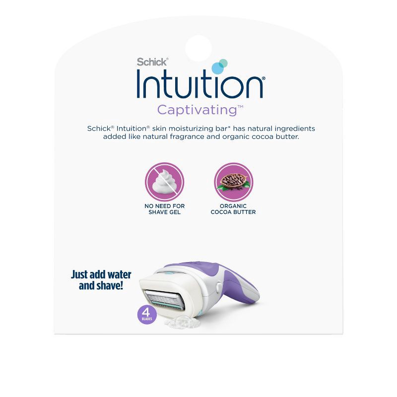 slide 2 of 7, Schick Intuition Captivating Razor Blade Refill Kit - 3ct, 3 ct