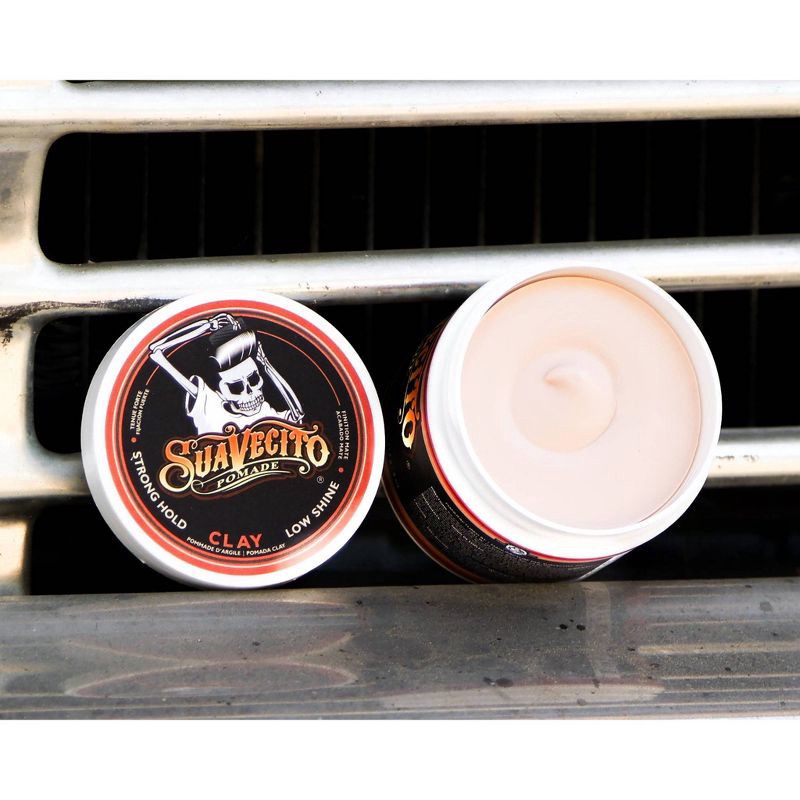 slide 4 of 4, Suavecito Firm Clay Pomade - 4oz, 4 oz