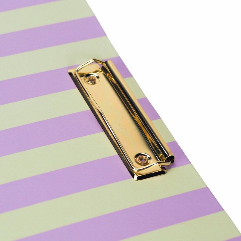slide 2 of 4, Best Year Ever 1" 3 Ring Binder Tan/Purple Stripes, 1 ct