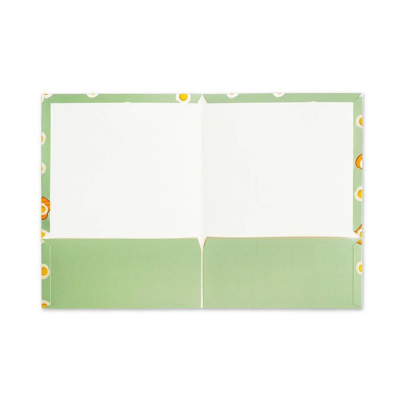 slide 3 of 4, Best Year Ever 2 Pocket Paper Folder Egg and Toast, School Supplies, 1 ct