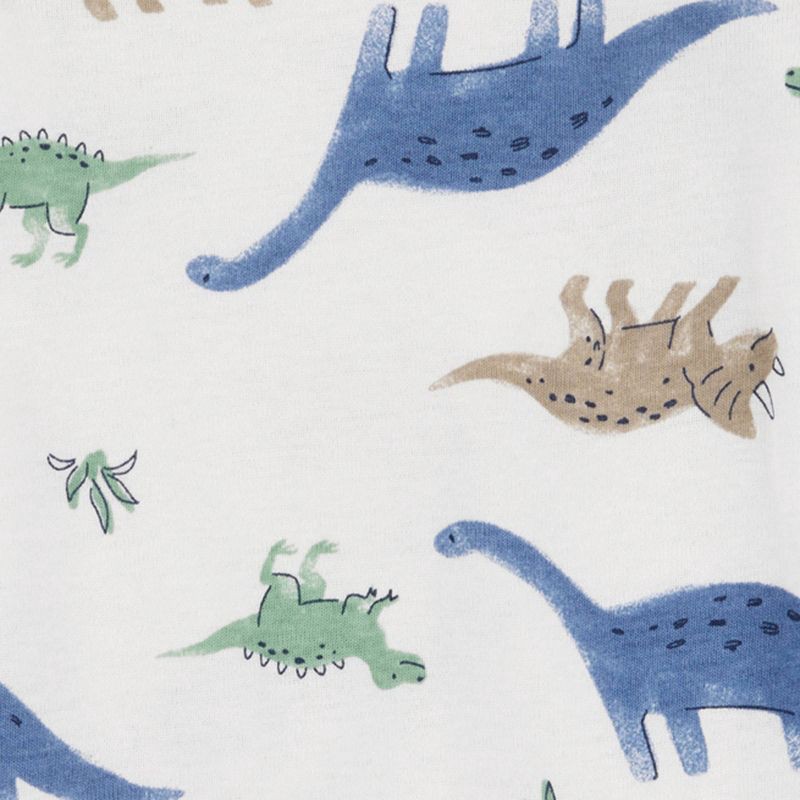 slide 7 of 8, Carter's Just One You®️ Baby Boys' 3pk Bodysuit - Green/White 18M: Cotton Dinosaur Print, Short Sleeve, Crew Neck, 3 ct