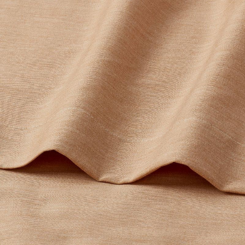 slide 3 of 4, King Cotton Blend Sateen Sheet Set Natural Heather - Room Essentials™, 1 ct